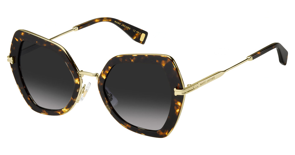 Marc Jacobs MJ 1078/S irregular sunglasses in Havana/Dark Grey Shaded