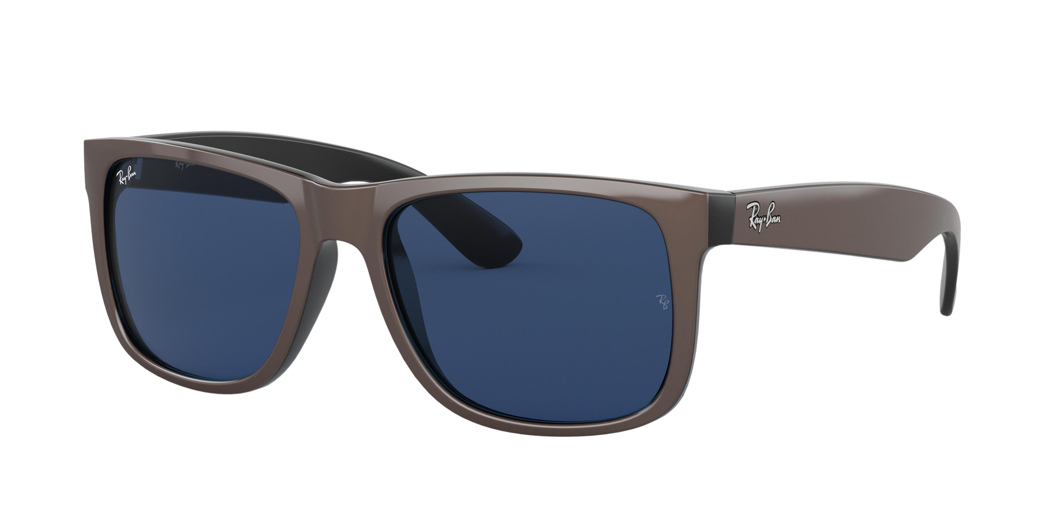 Ray-Ban RB4165F square sunglasses in Brown Metallic on Black
