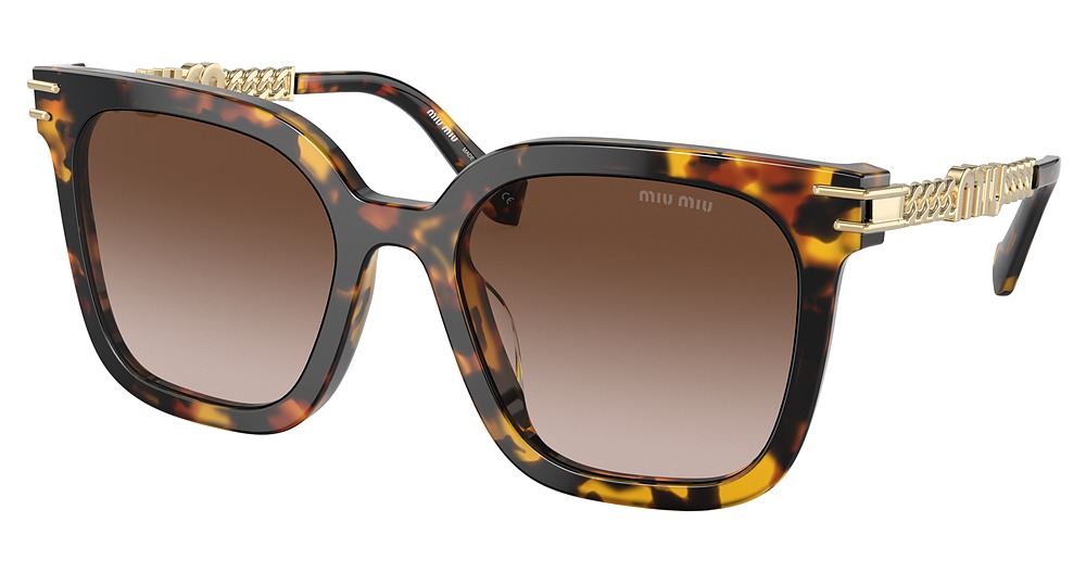 Miu Miu MU 13WS square sunglasses in Havana/Brown Gradient