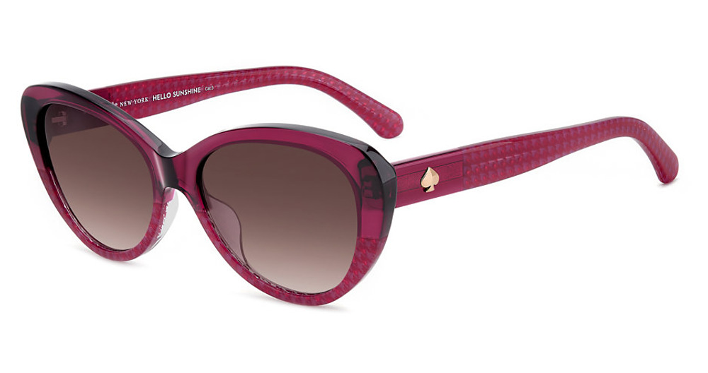 Kate Spade KS JOSI/S cateye sunglasses in Burgn Wine/Pink Doubleshade