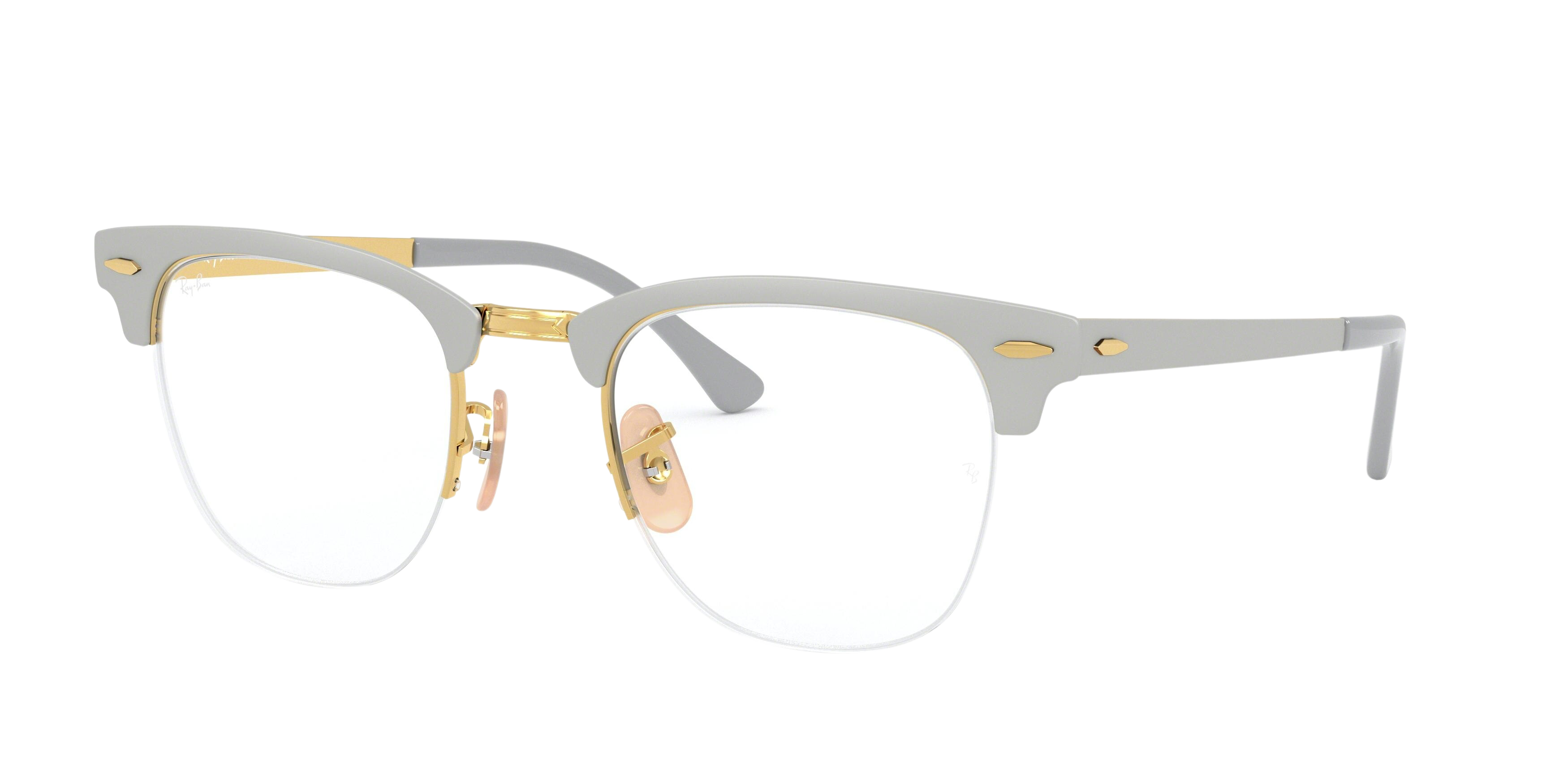 Ray-Ban RX3716VM round eyeglasses in Gold on Top Matte Grey