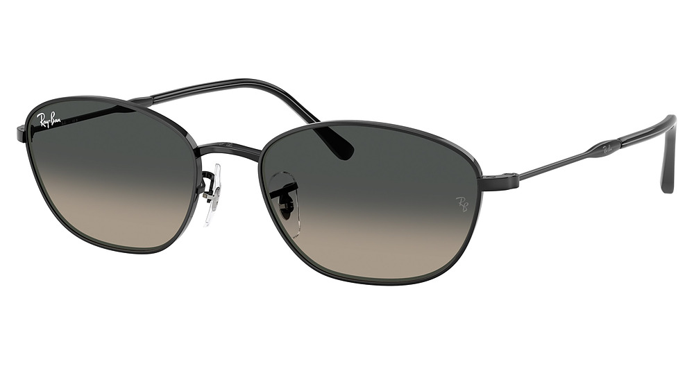 Ray-Ban RB3749 round sunglasses in Black/Grey Gradient