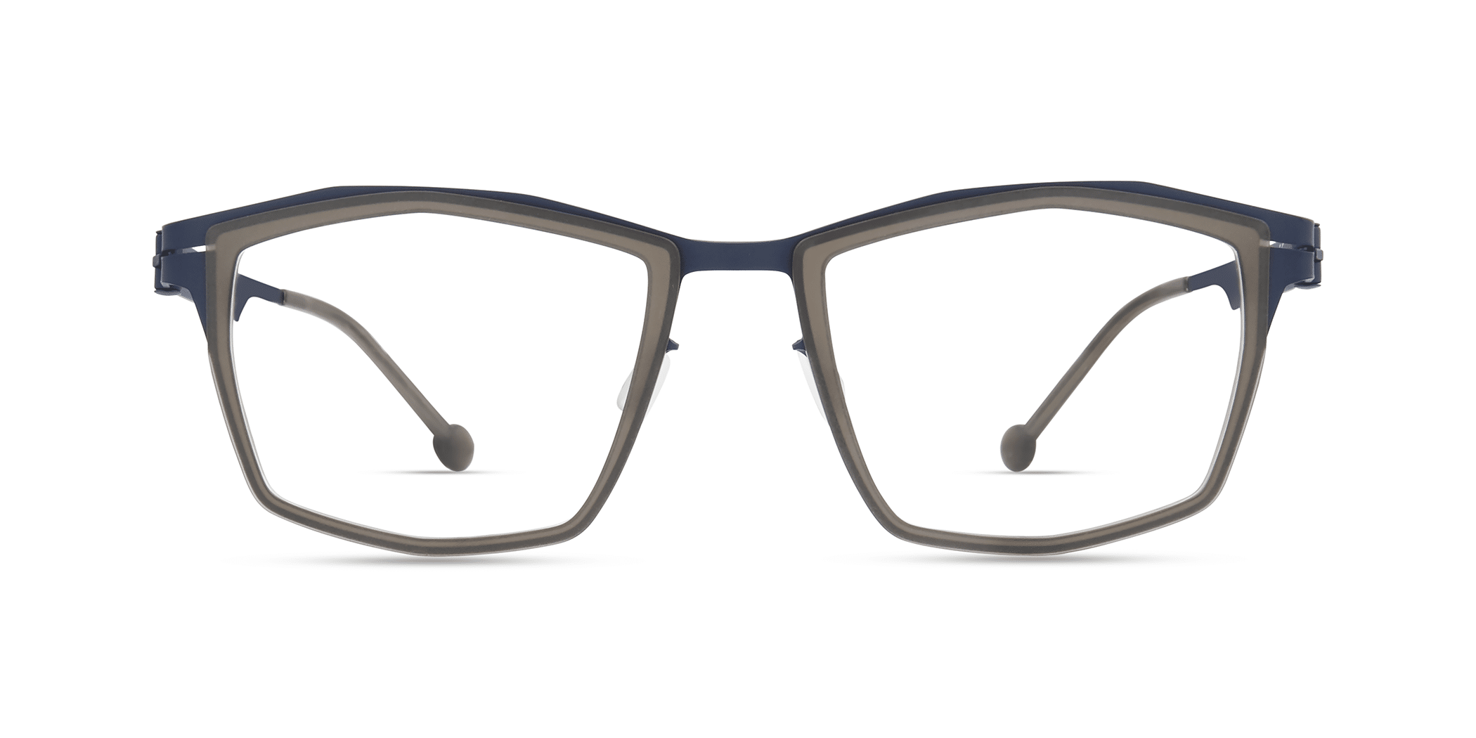 Modo TICINESE square eyeglasses in Grey/Navy
