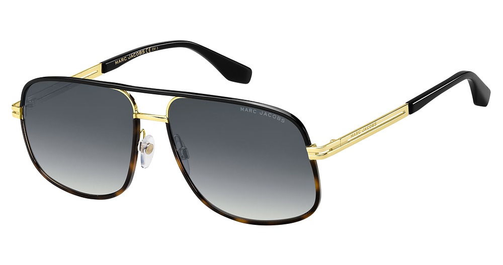 Marc Jacobs MARC 470/S aviator sunglasses in Gold Havana/Grey Shaded