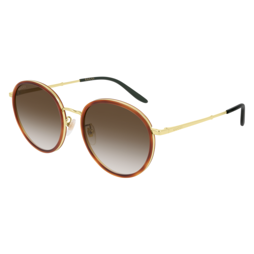Gucci GG0677SK round sunglasses in Havana