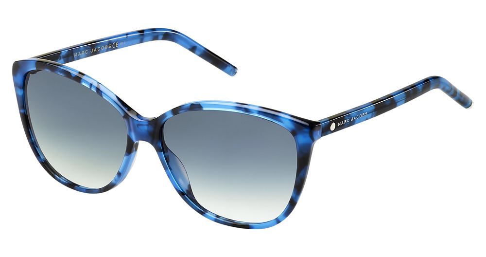 Marc Jacobs Marc 69/S cateye sunglasses in Blue Havana/Grey Gradient