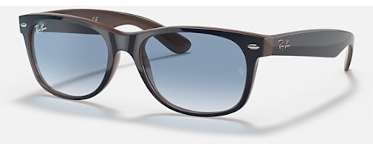 MATTE BLUE ON OPAL BROWN / CLEAR GRADIENT BLUE