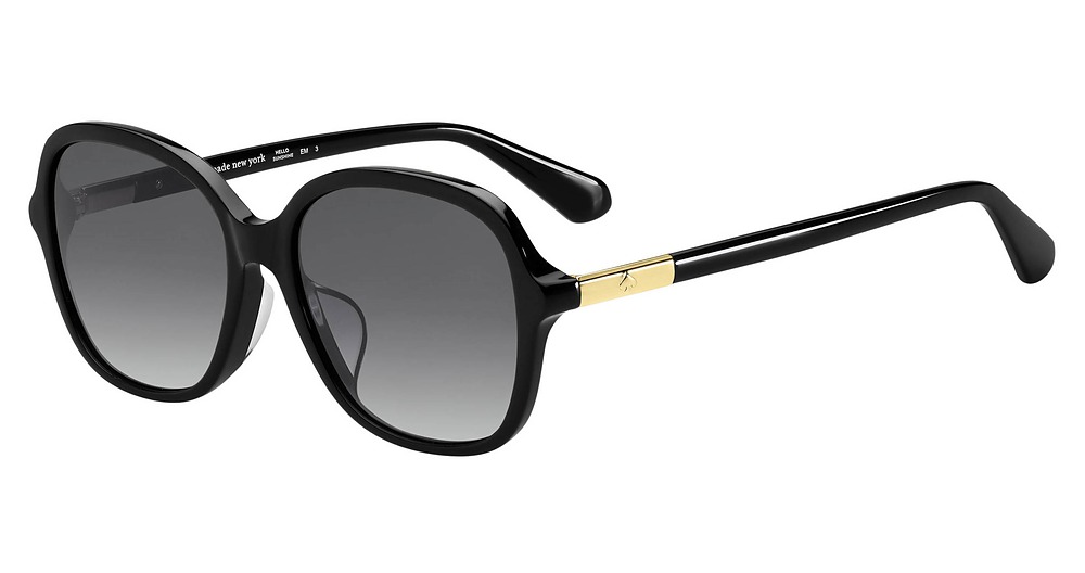 Kate Spade Brylee/F/S rectangle sunglasses in Black/Grey Shaded
