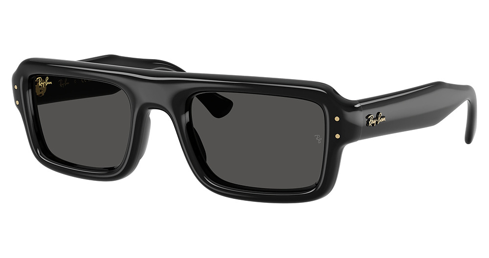 Ray-Ban RB4954 rectangle sunglasses in Black/Ultra Black