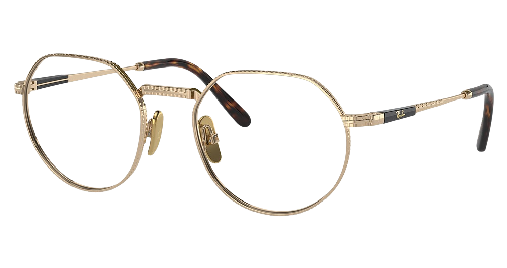 Ray-Ban RX8265V JACK TITANIUM round eyeglasses in Arista