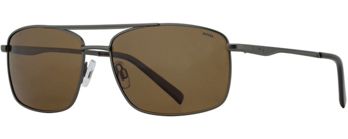 Gunmetal / Solid Brown