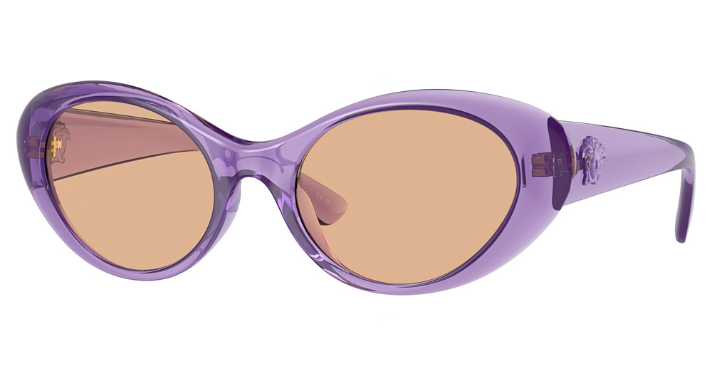 PURPLE TRANSPARENT / DARK BROWN