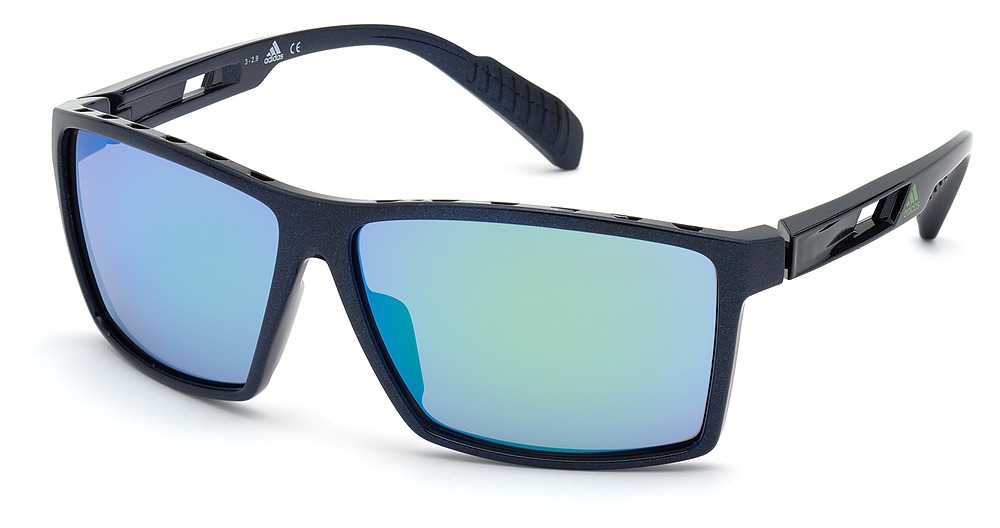 matte blue / green mirror