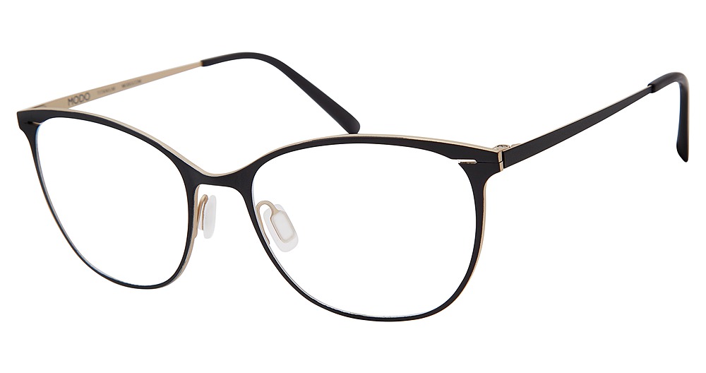 Modo 4232 round eyeglasses in Matte Black