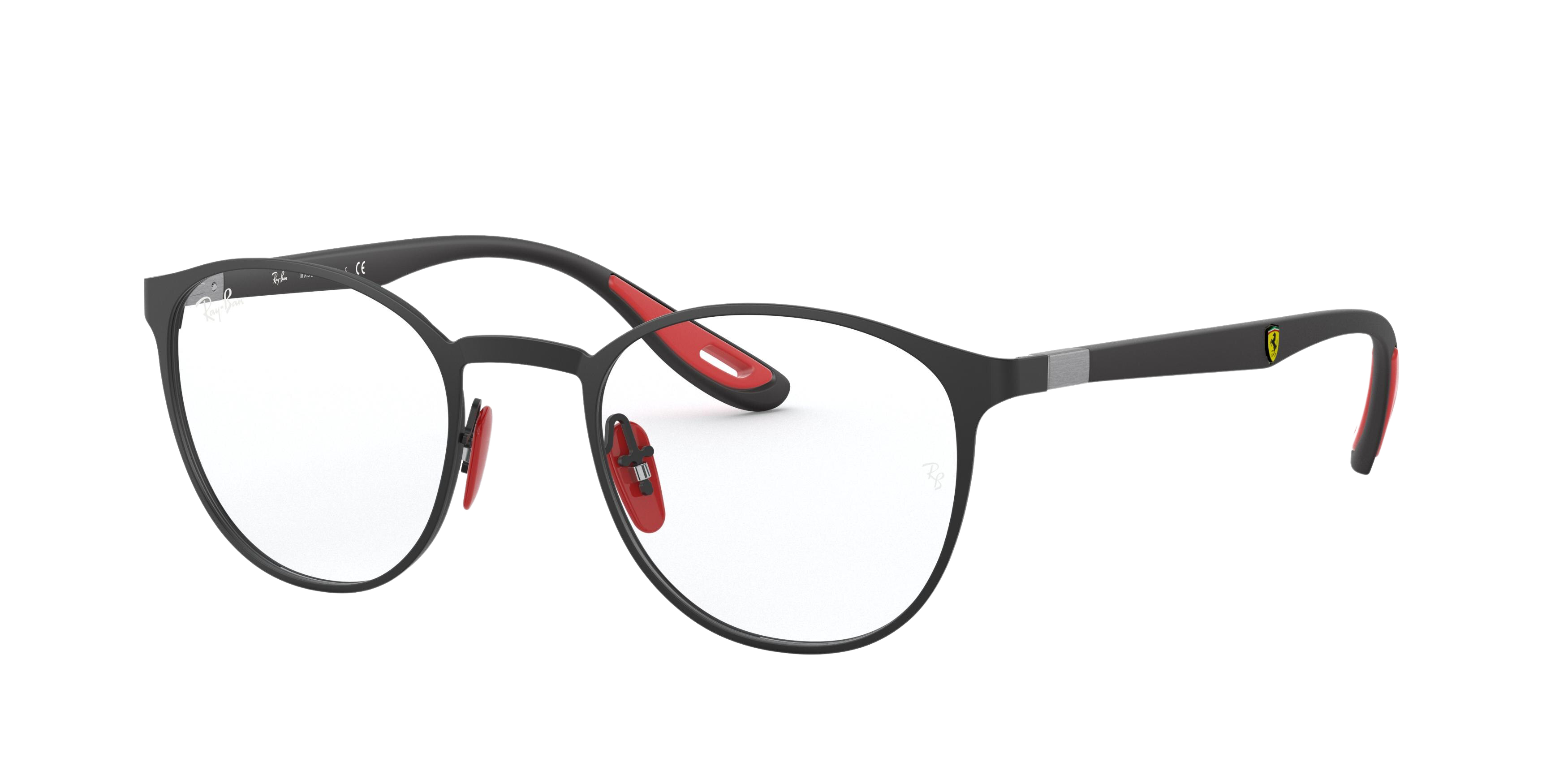 Ray-Ban RX6355M round eyeglasses in Matte Black