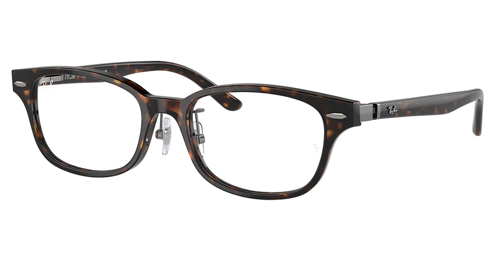 Ray-Ban RX5427D round eyeglasses in Havana