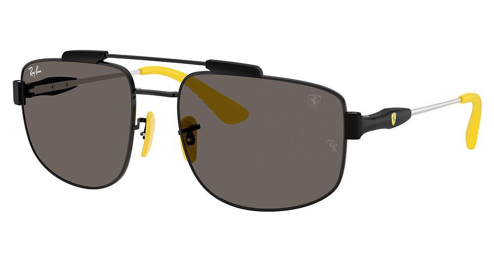 Ray-Ban RB3789M aviator sunglasses in Black/Dark Grey