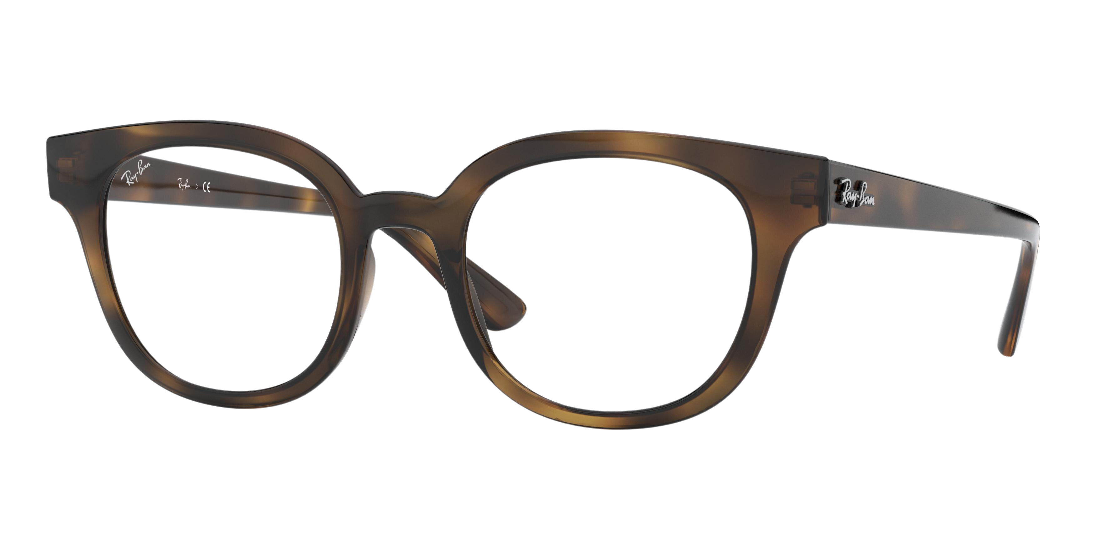 Ray-Ban RX4324VF square eyeglasses in Havana
