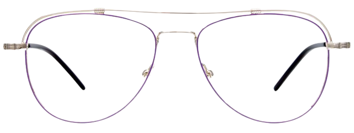 Satin Purple & Shiny Silver
