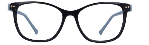 iGreen IG4.123 square eyeglasses in Black/Blue