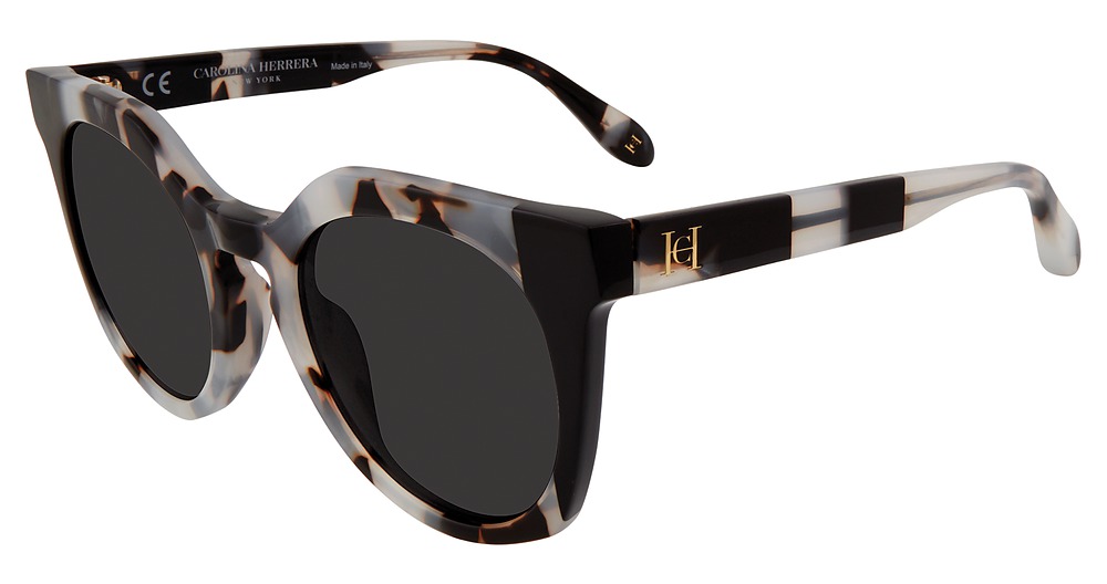 Carolina Herrera SHN595 cateye sunglasses in Black Tortoise 09 Bb