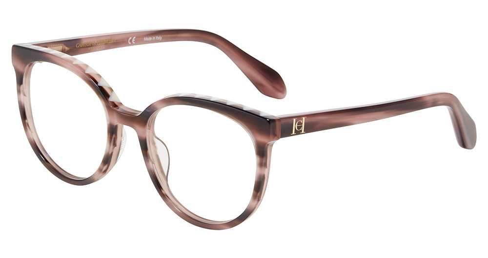 Carolina Herrera VHN603M round eyeglasses in Tortoise 06 X8