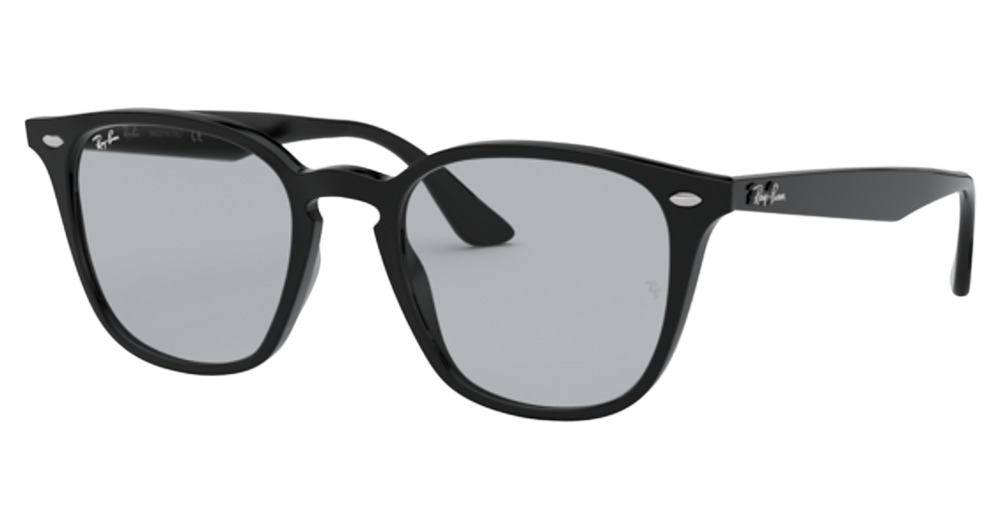 Ray-Ban RB4258F round sunglasses in Black/Light Grey