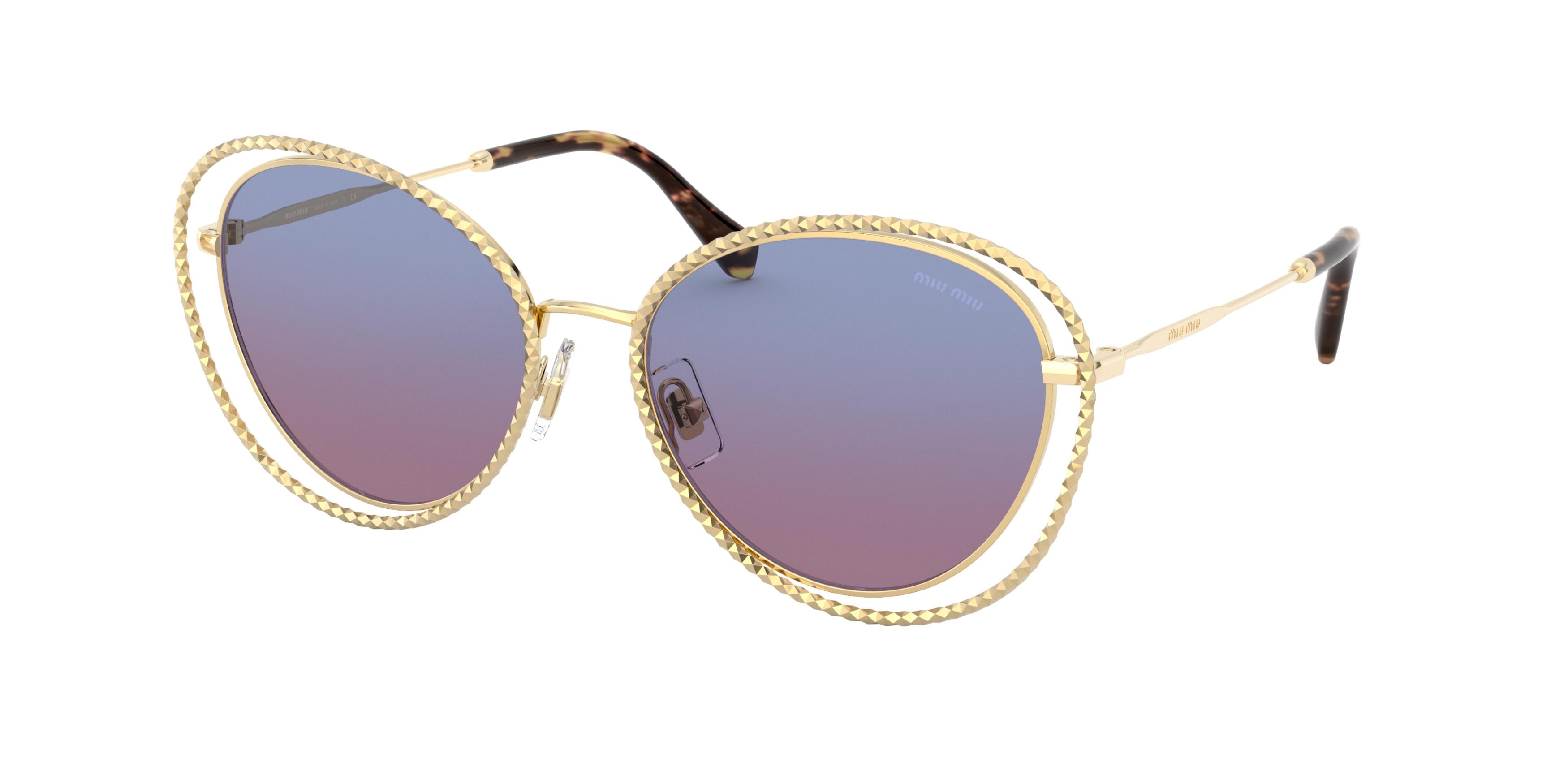 Miu Miu MU 59VS cateye sunglasses in Gold