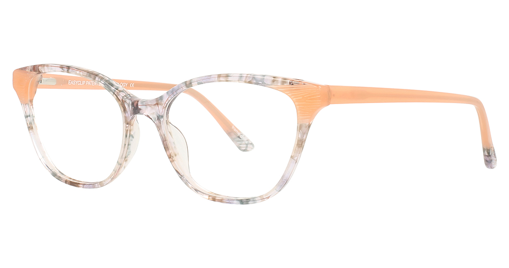 Light Coral & Crystal Light Grey Marbled/ Light Coral