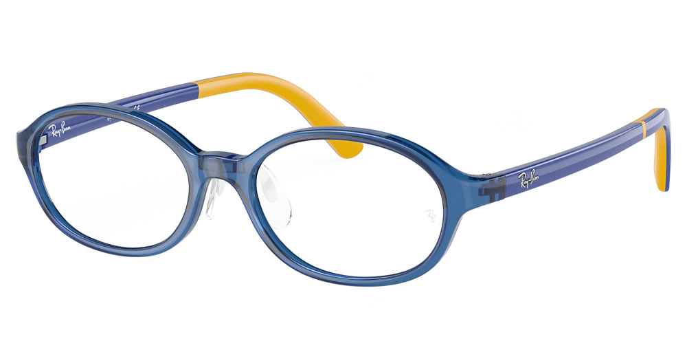 Ray-Ban RY1616D round eyeglasses in Transparent Dark Blue