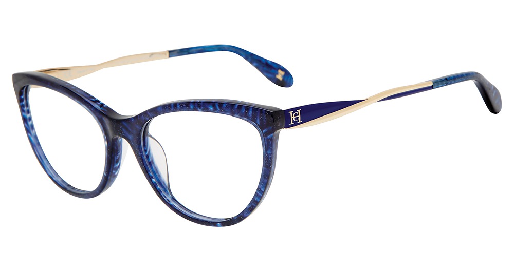 Carolina Herrera VHN579C cateye eyeglasses in Blue 09 Nx