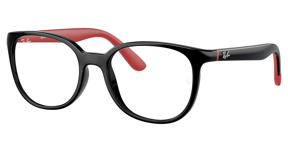BLACK ON RUBBER RED