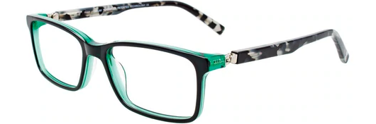 Black & Green/Demi Grey