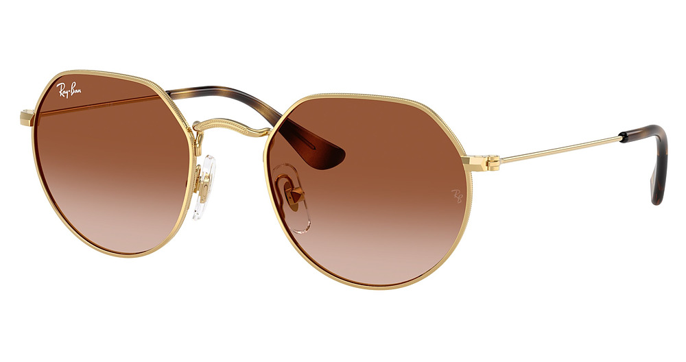 Ray-Ban RJ9565S JUNIOR JACK round sunglasses in Arista/Gradient Brown