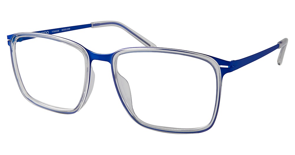 Modo 4516 rectangle eyeglasses in Crystal/Blue