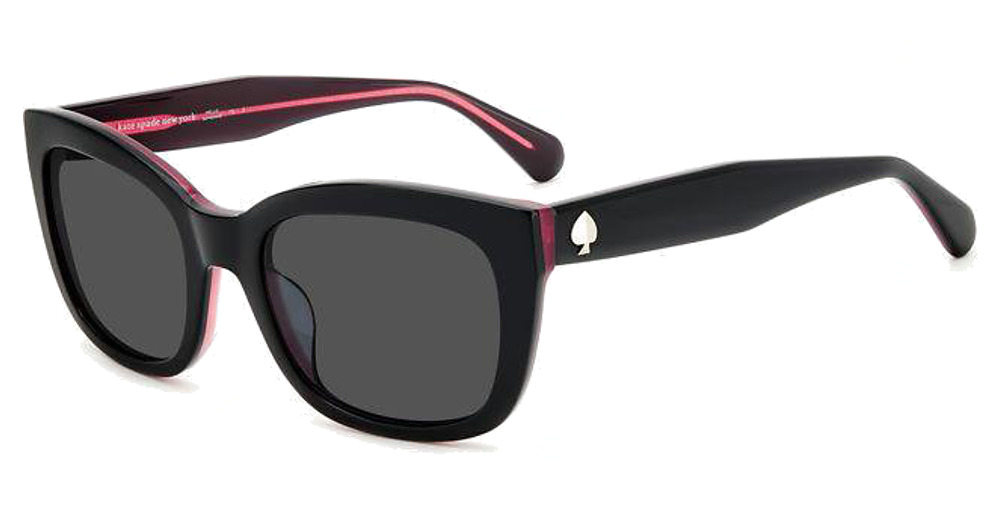 Kate Spade TAMMY/S rectangle sunglasses in Black/Grey