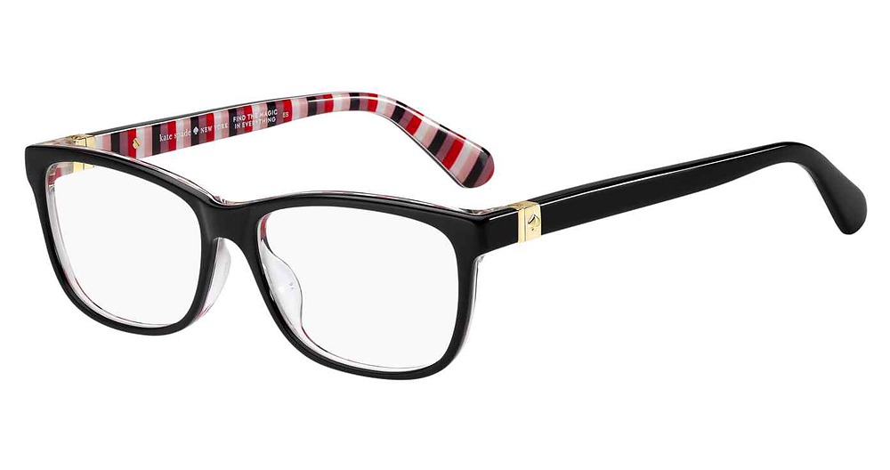 Kate Spade Calley rectangle eyeglasses in Black