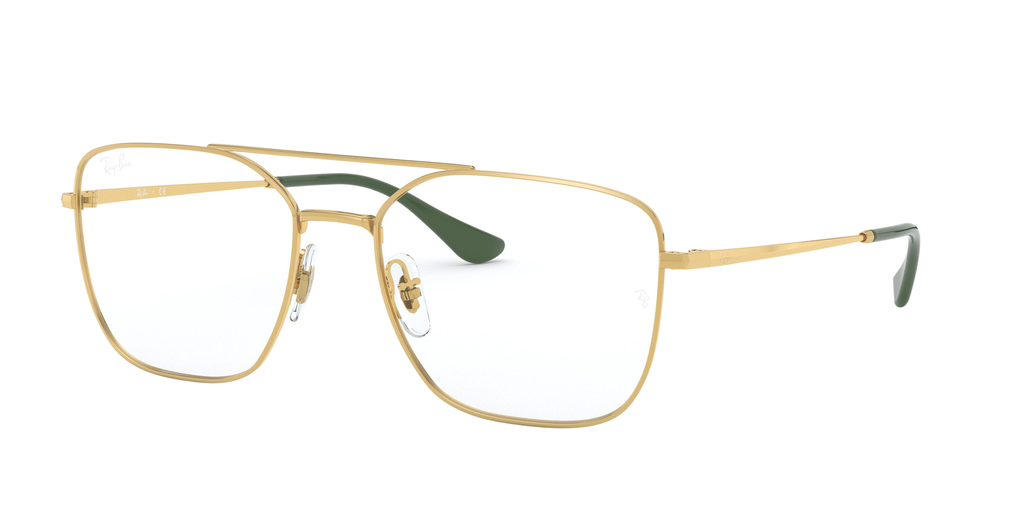 Ray-Ban RX6450 aviator sunglasses in Gold