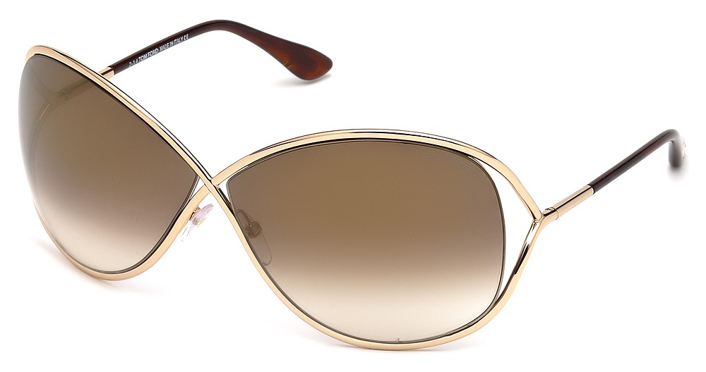 shiny rose gold / brown mirror