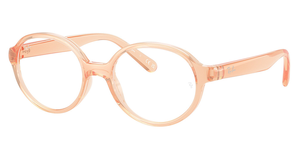 Ray-Ban RY1905 round eyeglasses in Transparent Orange