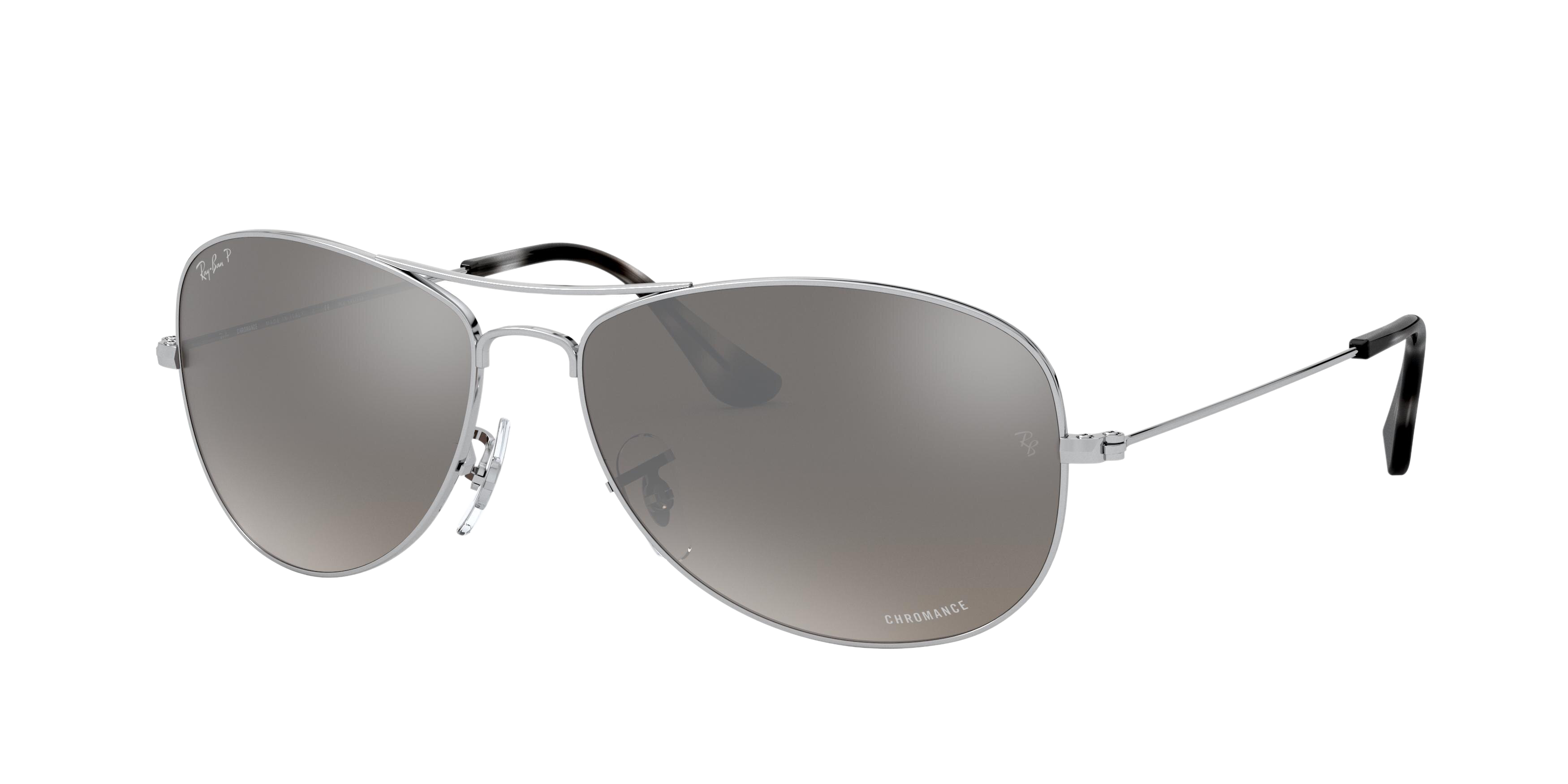 Ray-Ban RB3562 round sunglasses in Shiny Silver
