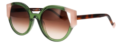 Olive Green with Brown Gradient Lenses