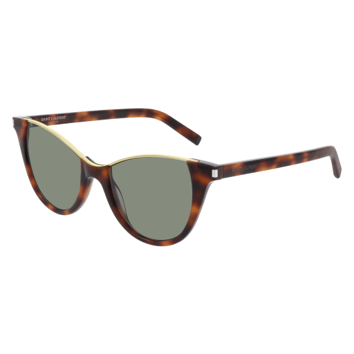 Saint Laurent SL 368 STELLA round sunglasses in Havana Havana Green/Nylon