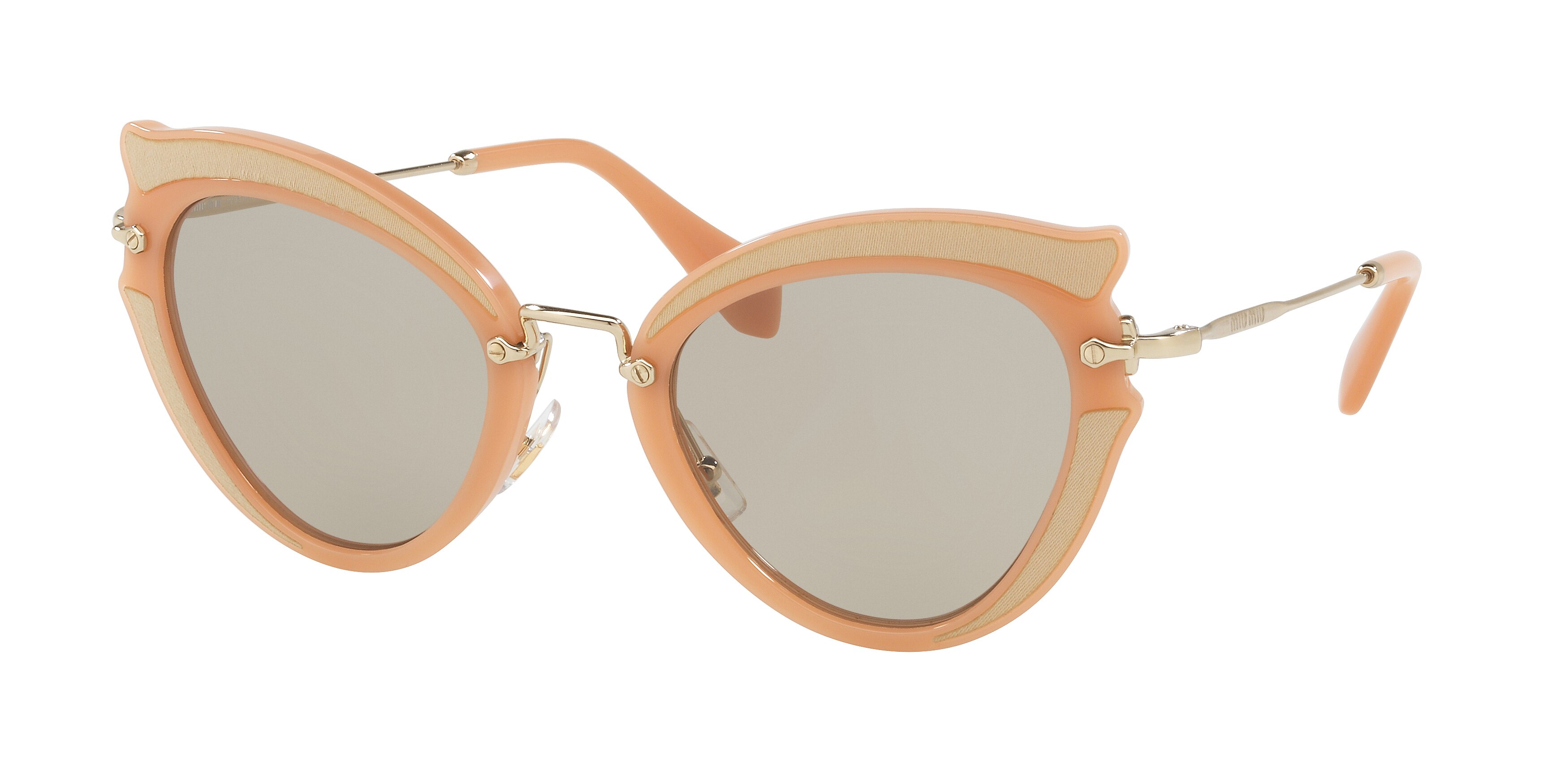 Miu Miu MU 05SS cateye sunglasses in Ocher