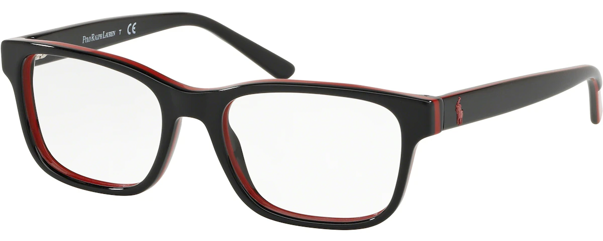 SHINY BLACK ON RED/BLACK