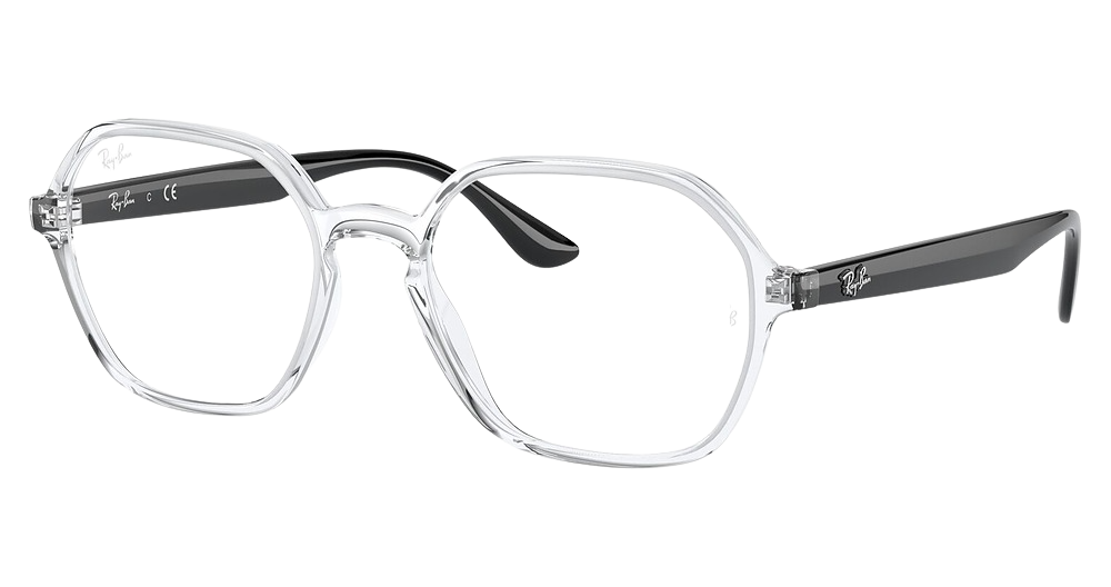 Ray-Ban RX4361V irregular eyeglasses in Transparent