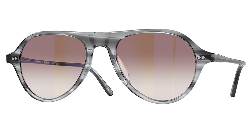 GREY TEXTURED TORTOISE / SOFT TAN GRADIENT MIRROR