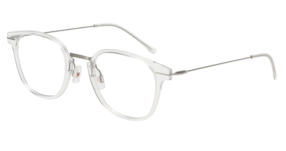 Crystal with Silver Temples