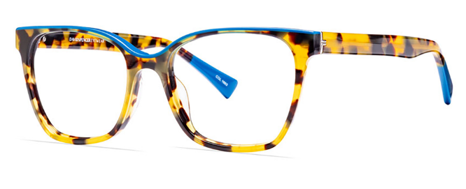 Amber Tortoise w/Blue