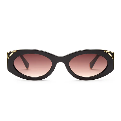 BLACK- SHINY YELLOW GOLD